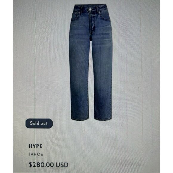 Daily Blue by Adriano Goldschmied Hype Classic Cropped Jean in Tahoe Size 29 - Picture 12 of 14
